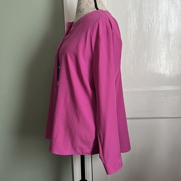 Van HEUSEN Fuchsia Long Sleeve Easy Fit Blouse - Picture 4 of 11